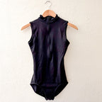 Gaynor Mindon New York Moxie Black Front Zip Ballet Leotard | XS/S