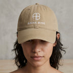 Anine Bing Sport Embroidered Logo Jeremy Cotton Baseball Cap | Khaki
