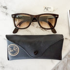 Ray-Ban Original Wayfarer Tortoise Sunglasses Light Brown Gradient