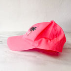 Hammock Florida Embroidered Cotton Baseball Cap | Neon Pink