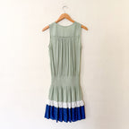 Ramy Brook New York Bambi Sleeveless Greecian Dress in Sage & Navy | XS