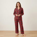 Classic Women's Red Holiday Plaid Pajama Set | S