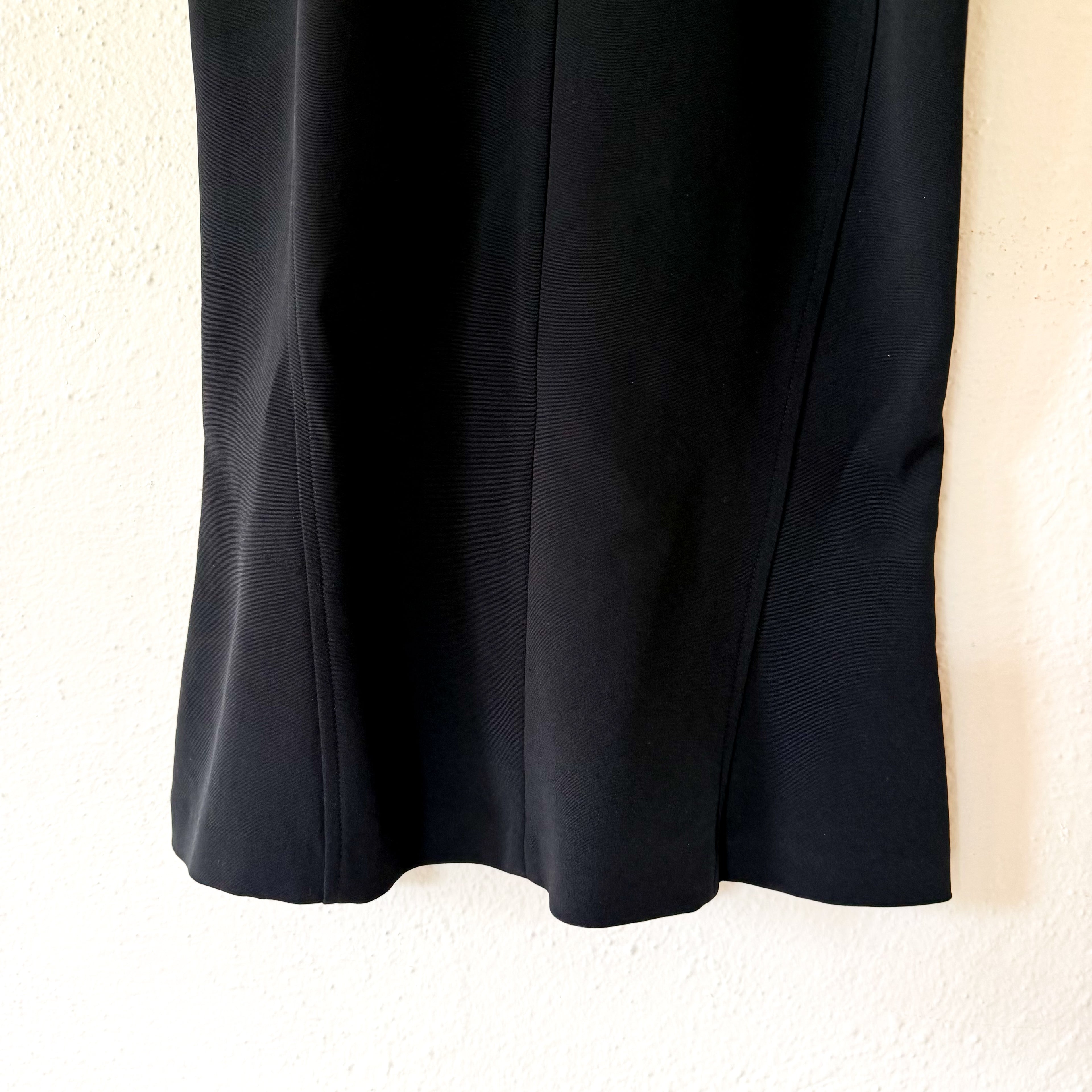 D&G Dolce & Gabbana Authentic Archival Black Bodycon Trumpet Dress | 26/XS