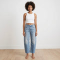 Madewell The Darted Barrel-Leg Rigid Jean in Edmonson Wash | 25P