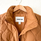 Lands' End Women's Feather Free Insulated Vest in Canyon Camel | XS
