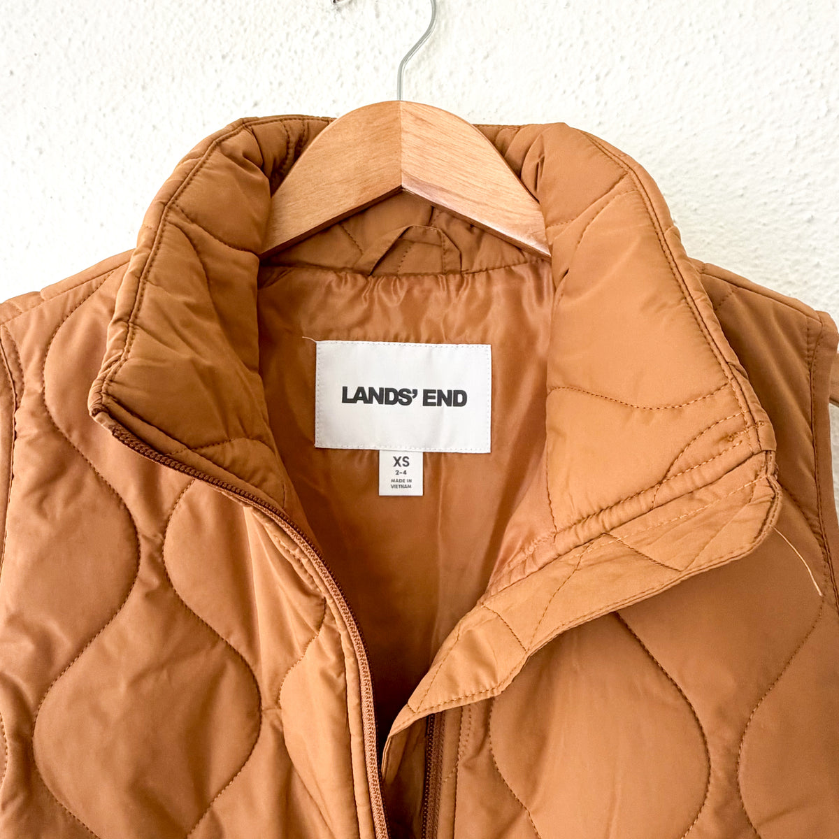 Lands' End Women's Feather Free Insulated Vest in Canyon Camel | XS