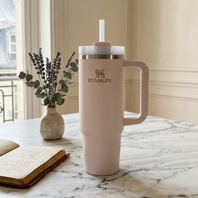 Stanley 30oz. Quencher H2.0 FlowState Tumbler in Rose Quartz