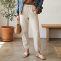 Abercombie & Fitch Sunday Sweatpant Jogger in Cream | XXS