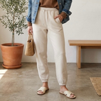 Abercombie & Fitch Sunday Sweatpant Jogger in Cream | XXS