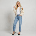 Mango MNG Rombin Wool Blend Argyle Cardigan Sweater in Ecru | XS