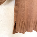 Reiss Eve Wool Cashmere Blend Roll Neck Sweater in Camel | XS