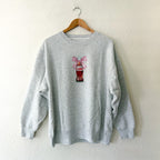 Abercrombie & Fitch Grey Sunday Crewneck Oversized Diet Coke Bow Sweatshirt | M