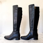 MICHAEL Michael Kors Lex Black Faux Leather Tall Boots | 6.5