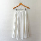 J. Crew White Pleated Midi Shirt with Gold Buttons | 00
