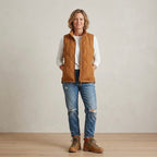 Lands' End Women's Feather Free Insulated Vest in Canyon Camel | XS