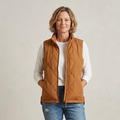 Lands' End Women's Feather Free Insulated Vest in Canyon Camel | XS