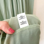 Ramy Brook New York Bambi Sleeveless Greecian Dress in Sage & Navy | XS