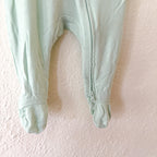 Cloud Island Lime Green Long Sleeve Bamboo 2-Way Zipper Footed Sleeper | 0-3m
