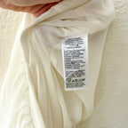 J. Crew White Pleated Midi Shirt with Gold Buttons | 00