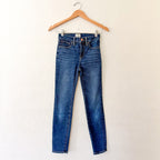 J.Crew 9" High-Rise Dark Wash Toothpick Skinny Denim | 24P