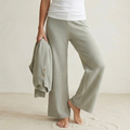 Free People Beach Sage Open Weave Cropped Wide Leg Pants | XS