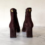 Sam Edelman Saige Suede Ankle Bootie in Cafe Noir | 6.5