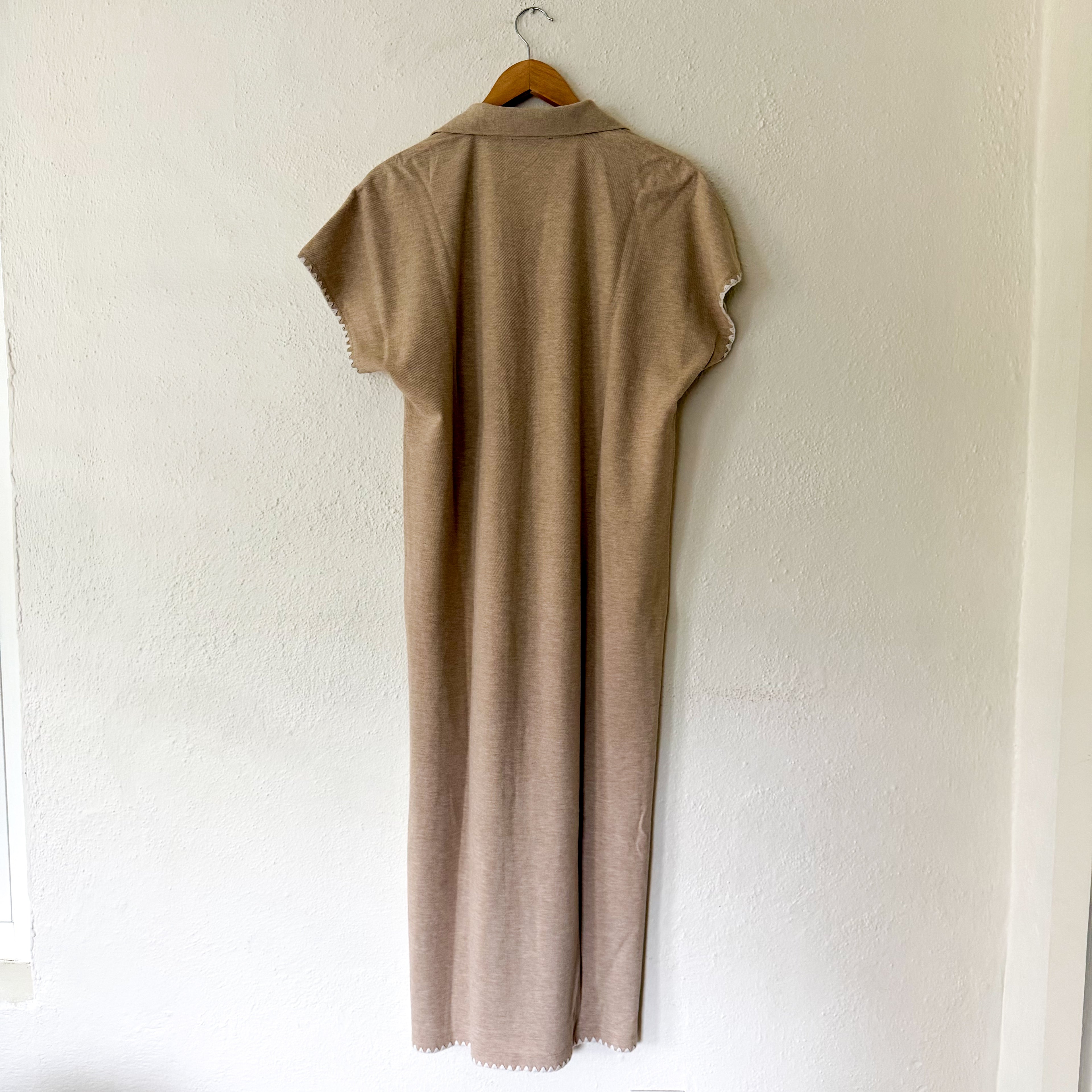 Tuckernuck Sandstone Pique Melissa Maxi Dress | S