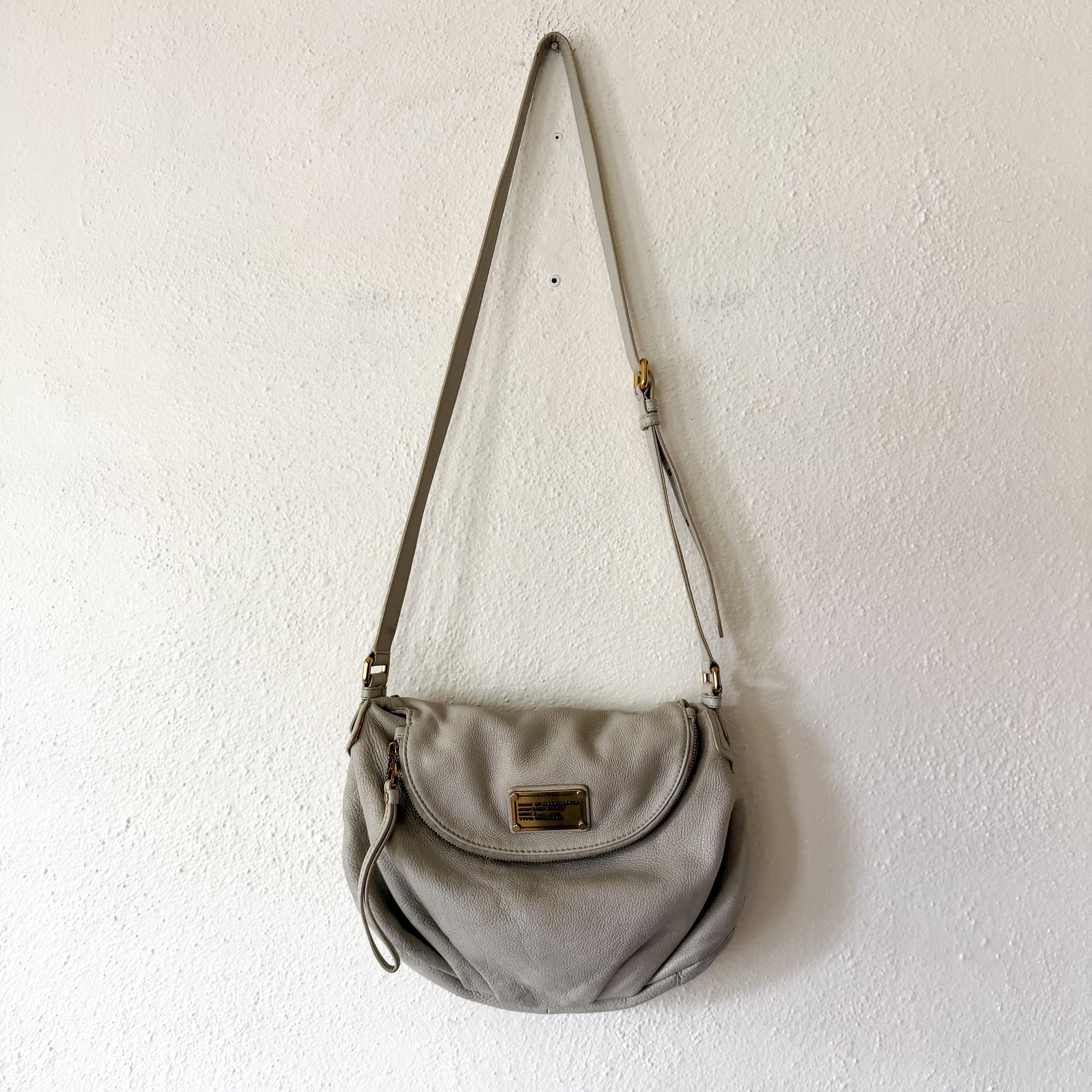 Marc by Marc Jacobs Classic Q Natasha Leather Crossbody Bag in Sage Green