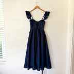 ASTR The Label Wedelia Bustier Midi Dress in Navy Blue | S