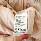Zimmermann Pink Floral Moonshine Strappy Tie Shoulder Maxi Dress | 0P
