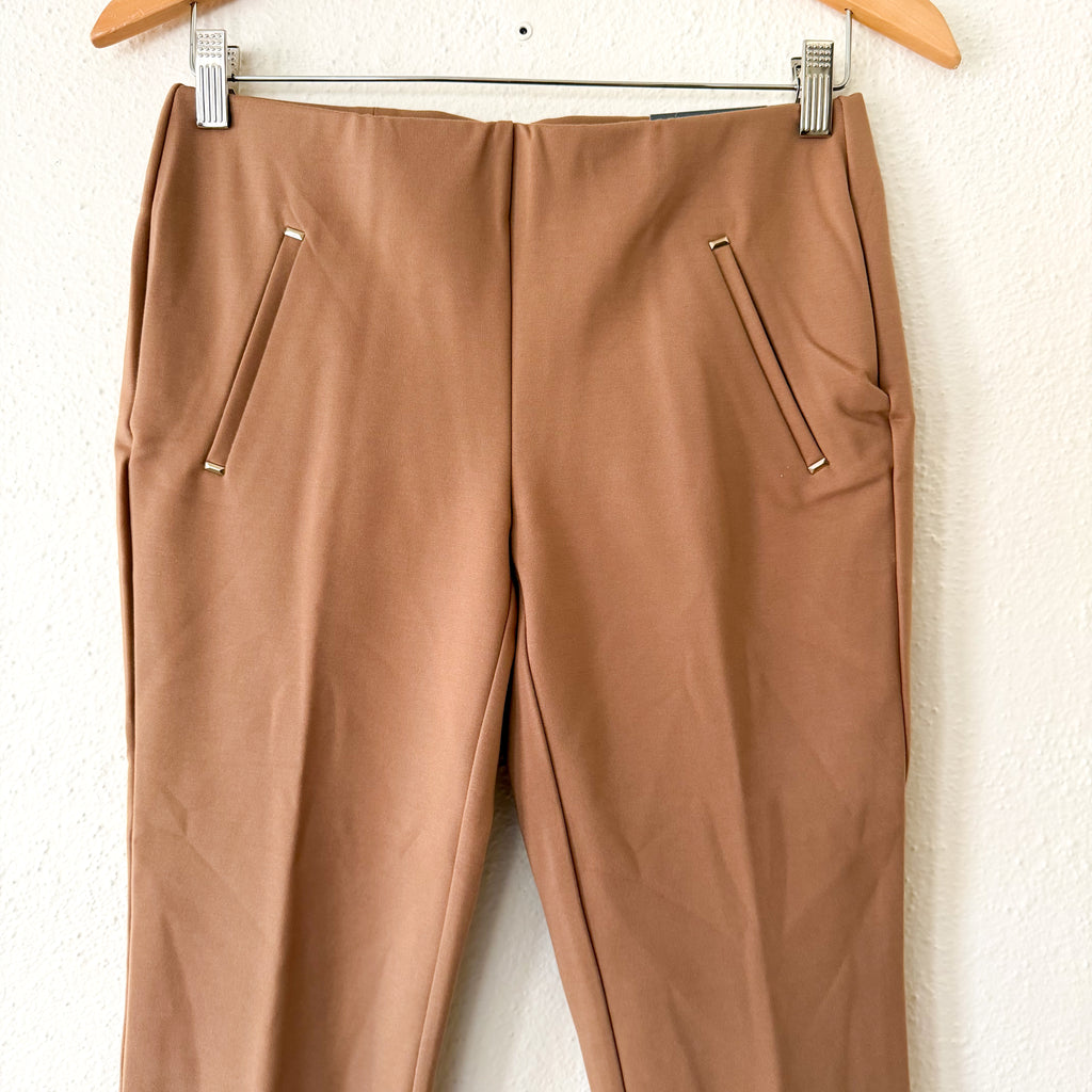 Chico's Caramel So Slimming 360 Petite Juliet Trim Detail Ankle Slim Leg Pant | 00P