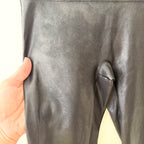 Spanx Black Faux Leather Leggings | XS