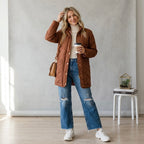 J.Crew Petite Rust Signature Quilted Primaloft Puffer Jacket | SP