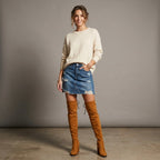 Stuart Weitzman Hiline Over-the-Knee Boots in Nutmeg Suede | 6