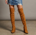 Stuart Weitzman Hiline Over-the-Knee Boots in Nutmeg Suede | 6