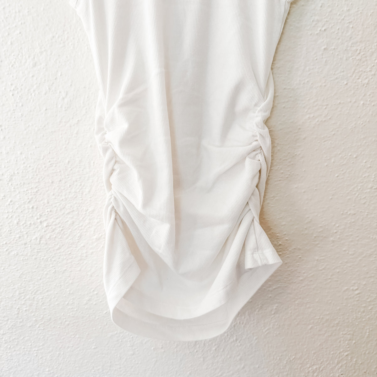 Old Navy Maternity First Layer Scoop-Neck Ribbed Tank Top in Calla Lily White | XS