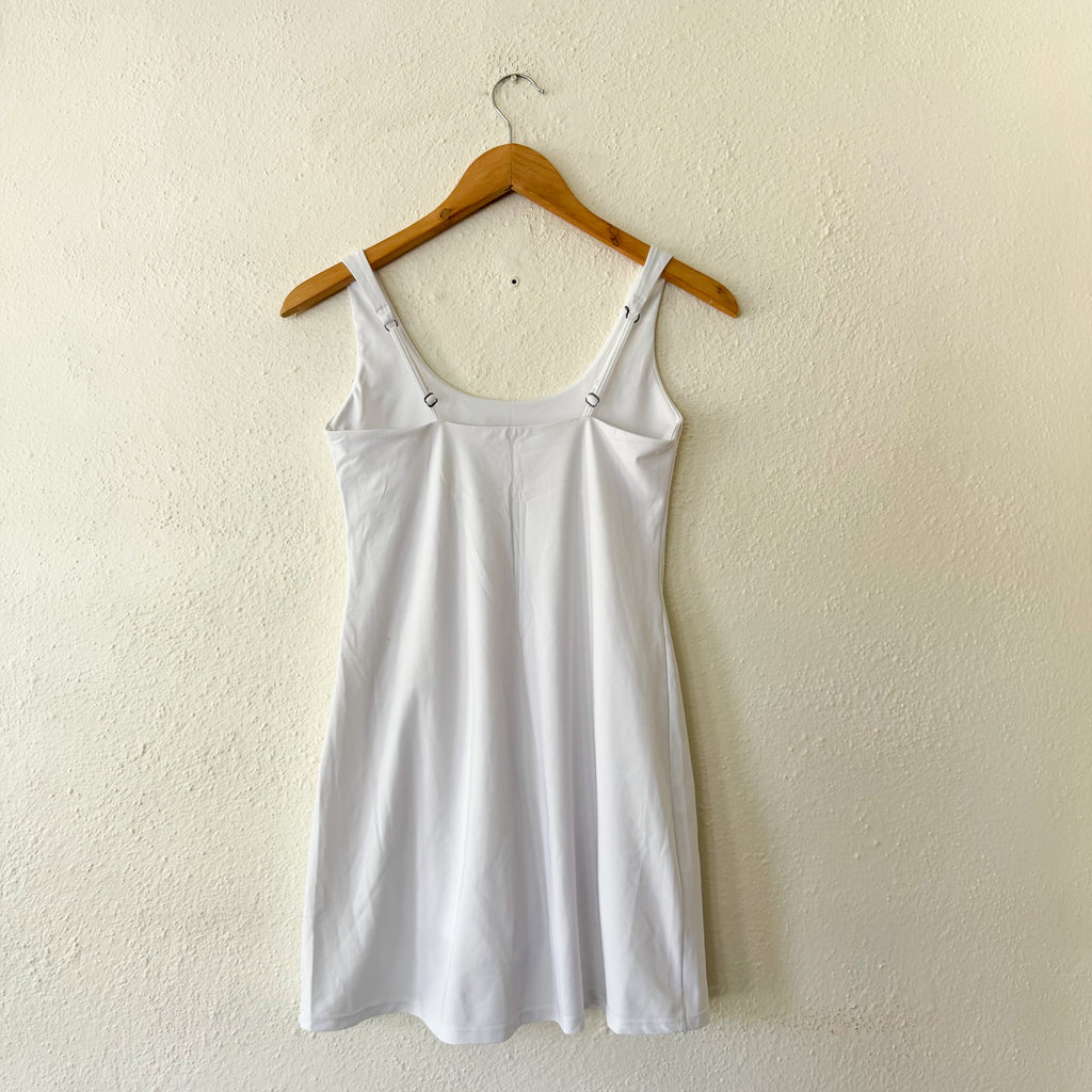 Abercrombie & Fitch YPB White Active Traveler Mini Dress Built In Shorts | XSP
