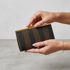 Vintage Small Fendi Pequin Striped Snap Top Coin Wallet
