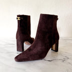 Sam Edelman Saige Suede Ankle Bootie in Cafe Noir | 6.5