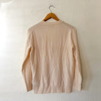 J.Crew 100% Cashmere V-Neck Relaxed Cardigan Sweater in Cream | XS