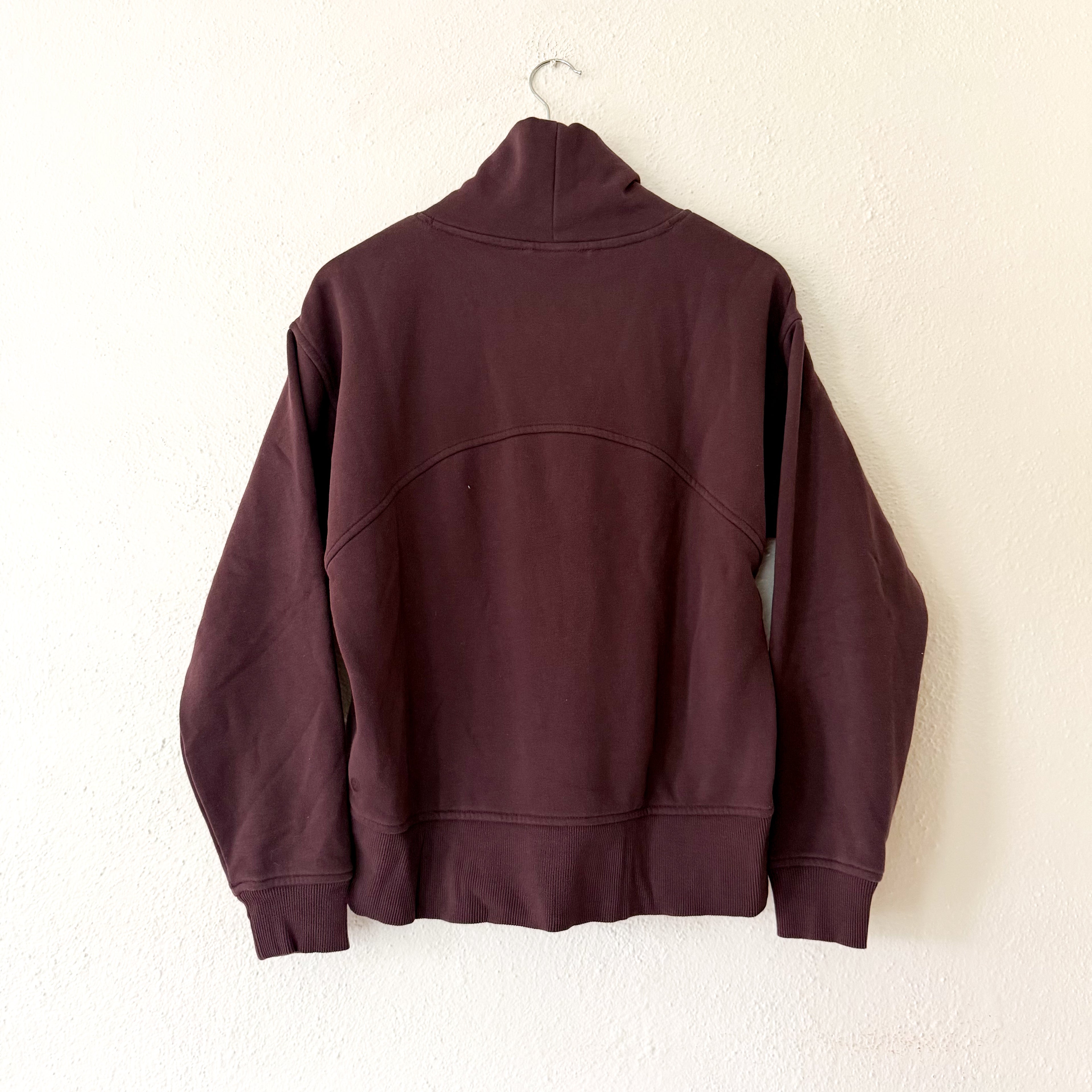 Zella Funnel Neck Pullover Sweatshirt in Brown Mole | XS