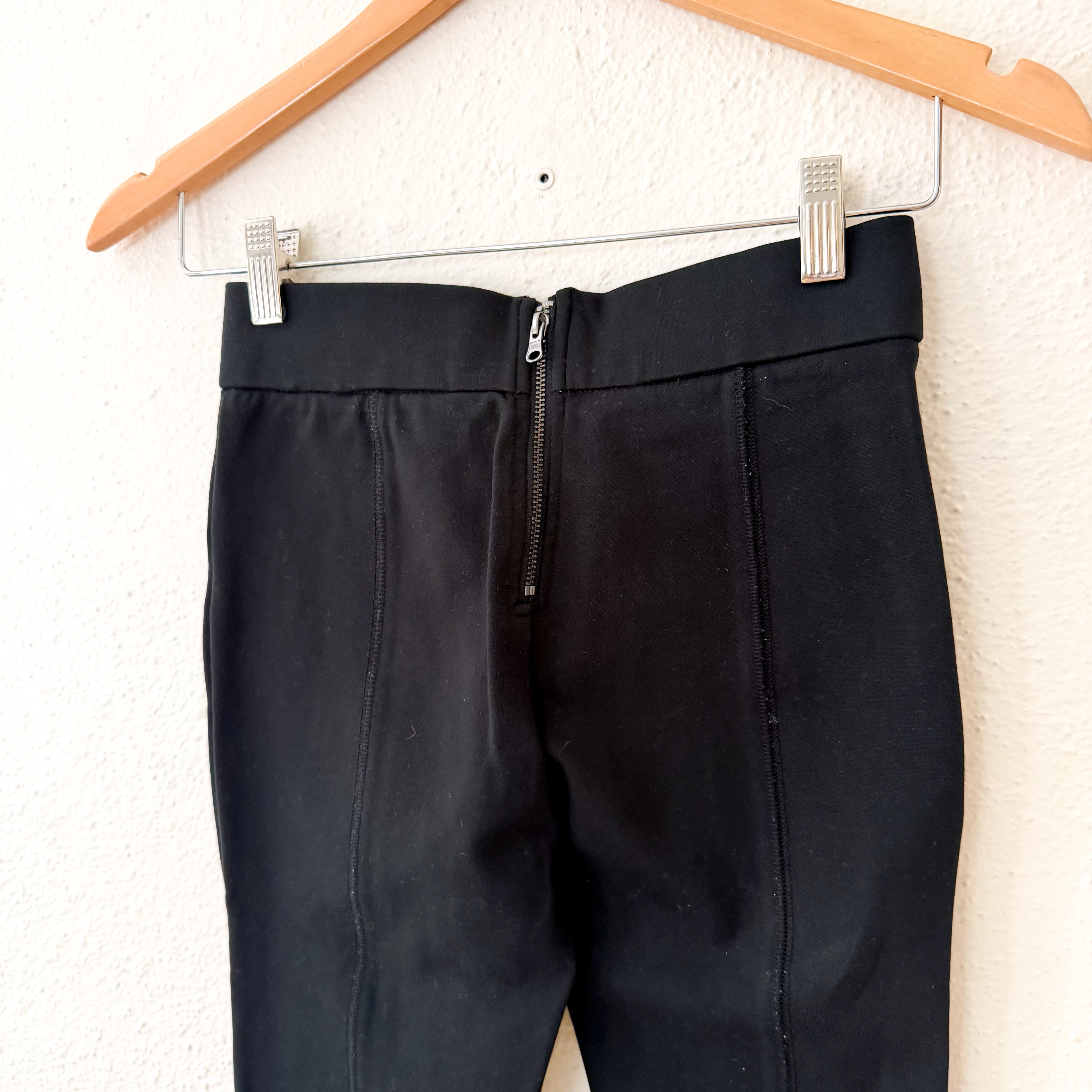 J.Crew Petite "Any Day" Skinny Pixie Pant in Black Stretch Ponte | XSP