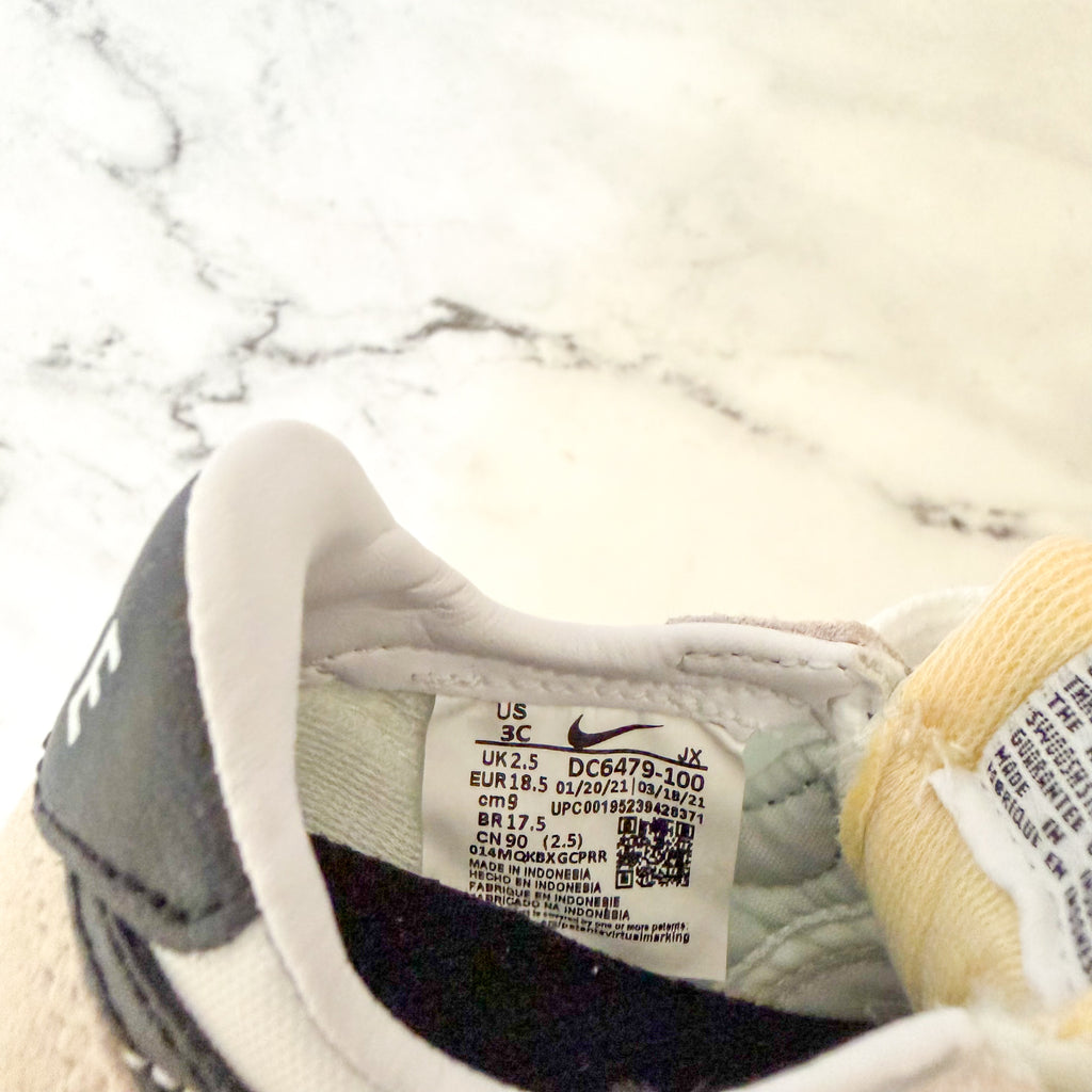 Nike Baby Waffle Trainer 2 in White Sail Black | 3C