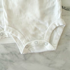 Carter's White Basics Short Sleeve Bodysuit Bundle x4 | 0-3m