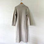 Treasure & Bond Open Front Long Duster Cardigan in Beige Oatmeal | XXS