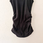 Old Navy Maternity First Layer Scoop-Neck Ribbed Tank Top in Black Jack | XS