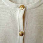 J. Crew Crewneck Cardigan Lady Jacket Sweater in Cream | XS