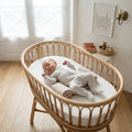 Carter's Taupe Cream Stripe 2-Way Zipper Footed Sleeper | 0-3m