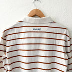 Beaufort & Blake Thompson Vintage Rugby in Camel Cream Stripe | XS
