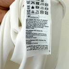 AllSaints Rita Boatneck Long Sleeve Oversize T-Shirt in Cream | XS